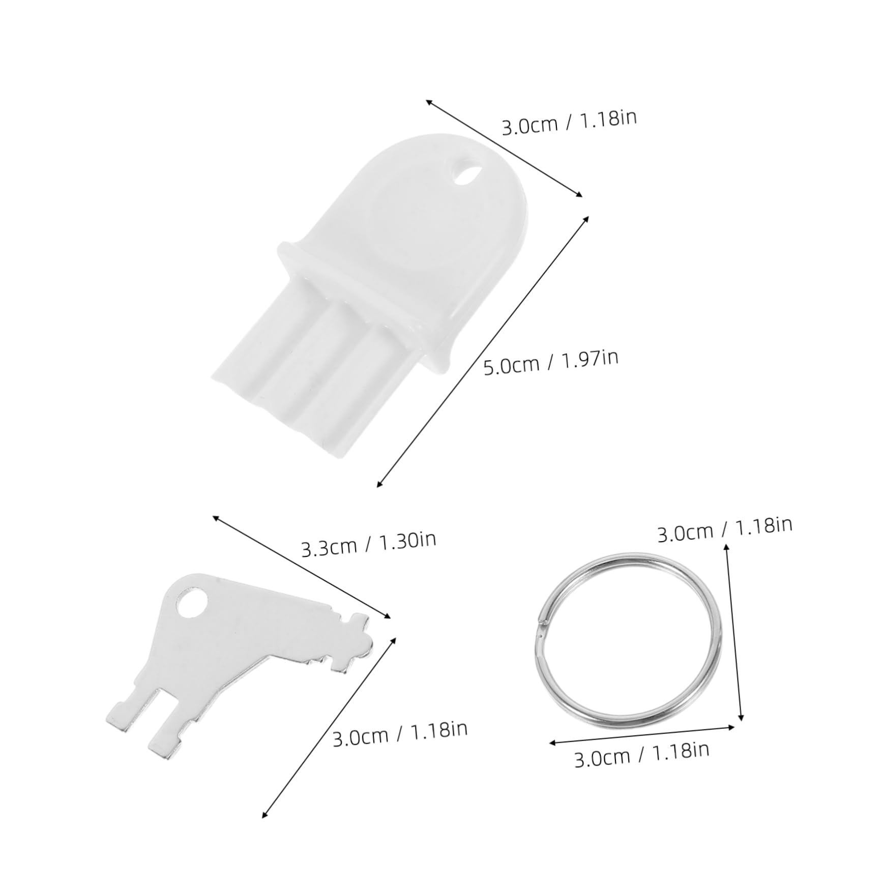 SEWACC Llave para Portarrollos de Papel Toalla Reemplazo de Llave para Dispensador de Toallas de Papel Accesorio para Oficina y Usos Comerciales