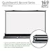 Elite Screens QuickStand 5-Second Series, 150-INCH 16:9, Manual Pull Up Projector Screen, Movie Home Theater 8K / 4K Ultra HD 3D Ready, 2-YEAR WARRANTY, QS150HD
