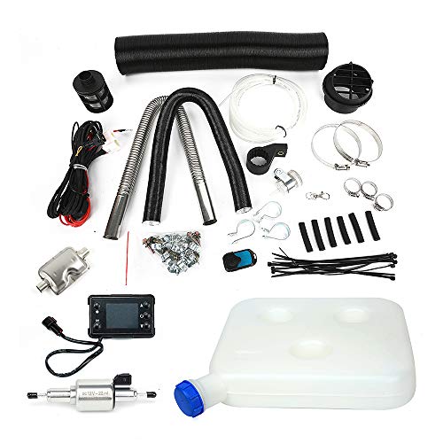 Triclicks 8KW Diesel Air Heater 12V Diesel Parking Heater Set With 10L Tank Remote Control LCD Display, Fast Heating Diesel Heater For Truck Boat Bus Car Trailer Motorhomes Vehicle (Style 4) - Thumbnail 4