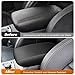AOMSAZTO Console Covers for 2017-2020 Ford Fusion Black with Black Stiches
