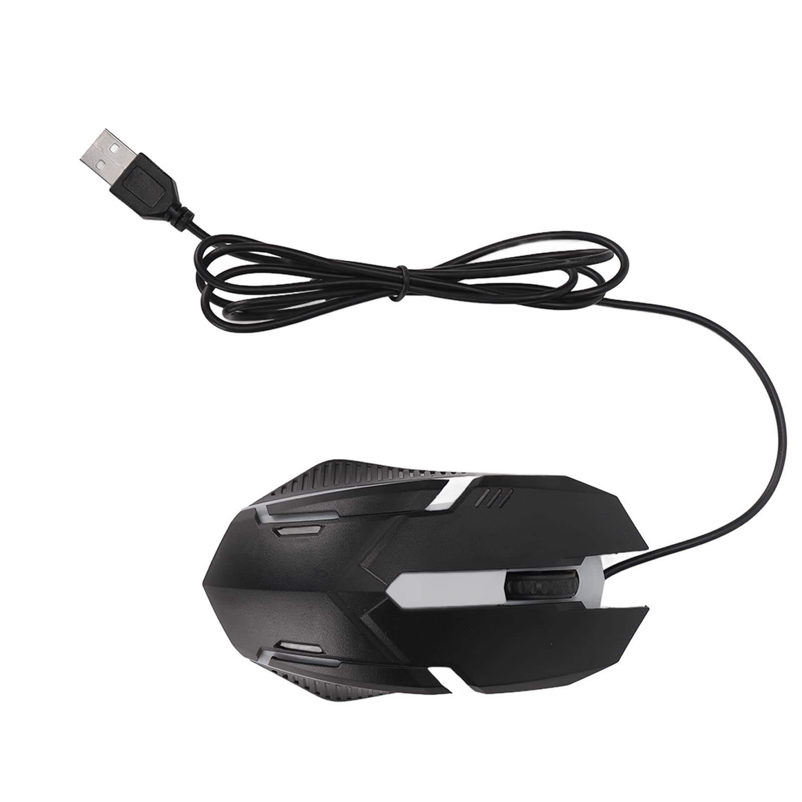 ciciglow Gaming-Tastatur und -Maus-Kombination, Kabelgebundene Hintergrundbeleuchtete Computertastaturen und RGB-Gaming-Maus, Mechanische Tastaturen mit 104 Tasten DPI 4800-Maus für Gamer