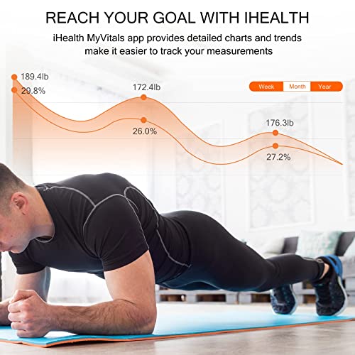 Ihealth Nexus Pro Digital Bathroom Scale With Smart Bluetooth App To Monitor Body Weight, Body Fat Scale,Bmi,Muscle Mass,Composition Health Analyzer- Weighing Up To 400Lb For People - Black #TOP3