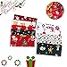 Produktbild WELLXUNK 10 Pack Baumwollstoff Weihnachten Stoffpakete Patchwork Stoffe Baumwolle,Stoffe zum Nähen, Patchwork Stoffpaket zum Quilten DIY Basteln Handwerken (25 x 25 cm)