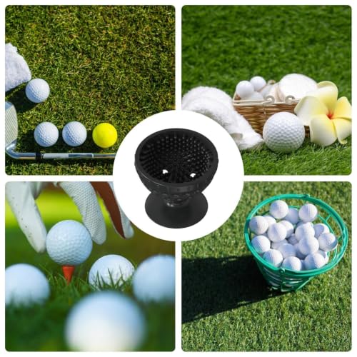 Limpiador de pelotas de golf portátil con ventosa y silicona suave 4