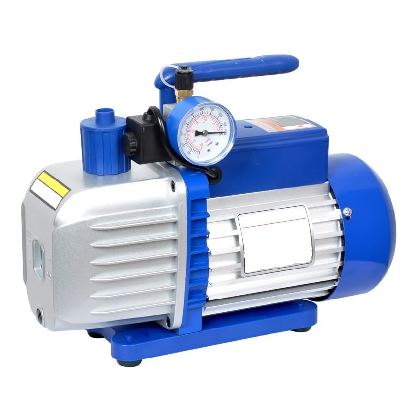 Einstufige Drehschieber-Vakuumpumpe mit Magnetventil, 2,5 CFM, 180 W, for Klimaanlagen-Reparatur und Entgasung