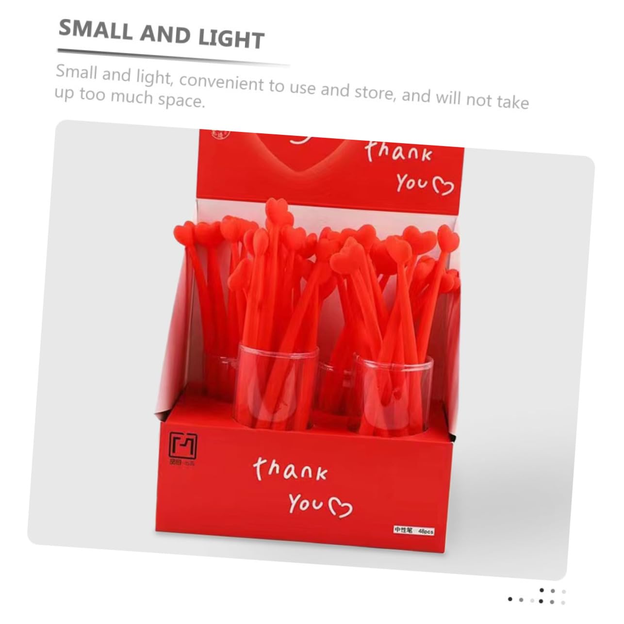 Angoily Penne Gel Set 10 Penne a Forma di Cuore in Plastica Rosse Leggere e Fluide Stile per Studenti, per Scrivere e Prendere Appunti