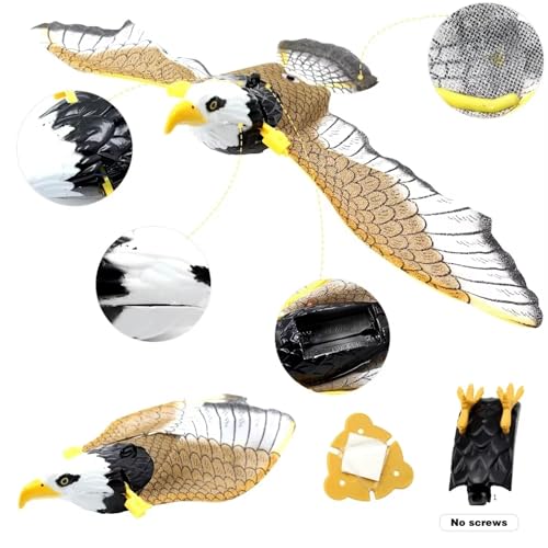 Image of Battery Operated Flying Eagle Toy for Kids 3+| 360 Degree Automatic Revolving Toys for Boys and Girls Fly Falcon with String Attached Birthday Gift for Children Educational & Decoration Items