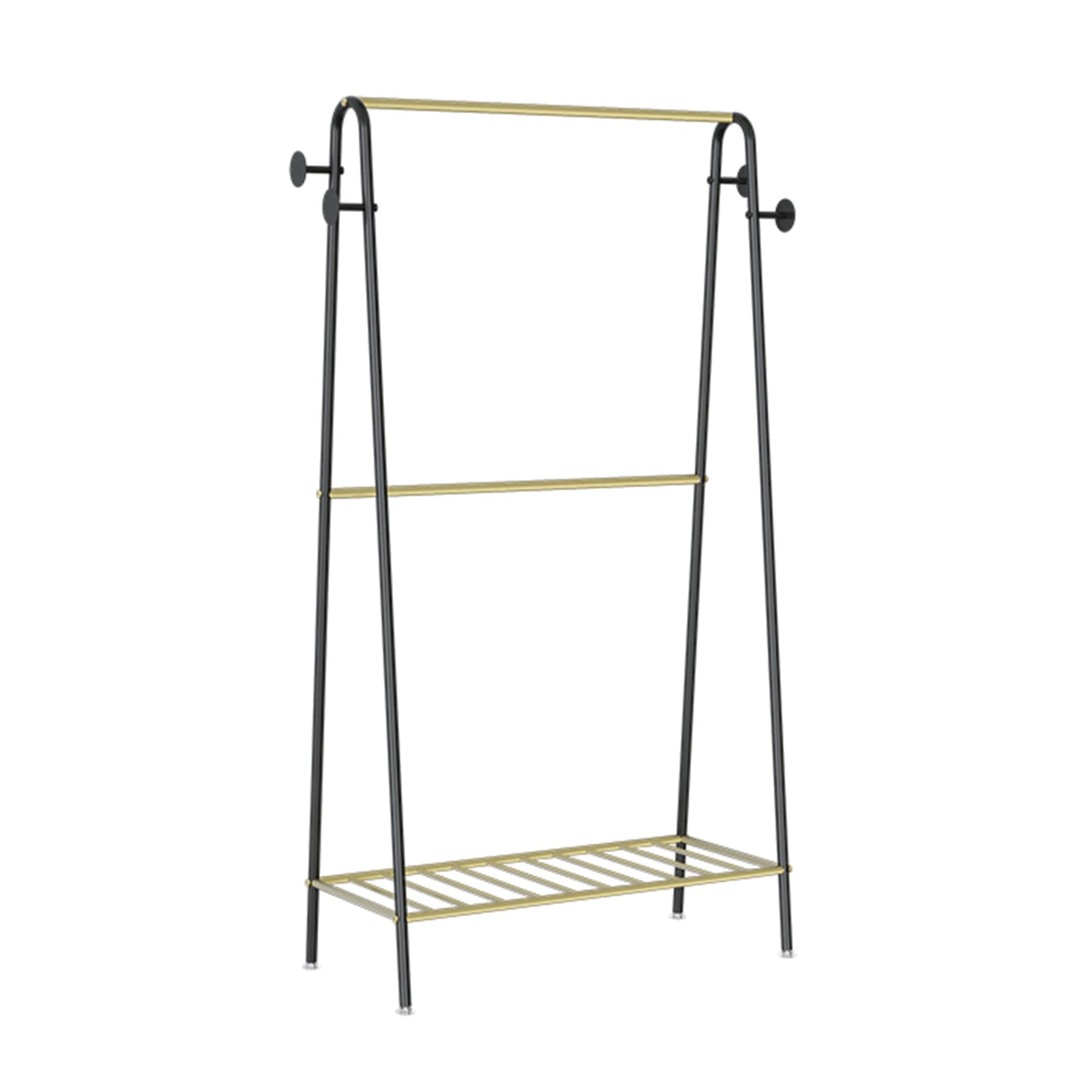 Meuble de rangement vêtements noir et or pour organiser une chambre ou une entrée