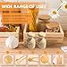 2 Pieces Wood Cutting Board Oil Applicator with Lid, Wood Conditioner Wax Applicator Brush, No Mess Cutting Board Oiling Tool for Butcher Blocks Spatulas Spoons Wooden Utensil (Beige)