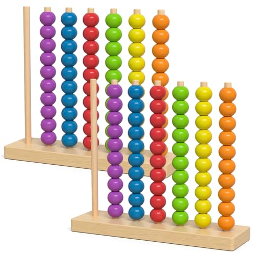 Jouets de tri de couleurs et empilables en bois Montessori pour la motricité fine de bébé