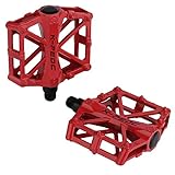 SCUDGOOD Bike Pedals Mountain Road Bike Pedals Aluminium Alloy CNC Ball Bearing Bike Pedals Road Bicycles Fixed Gear MTB Cycling Flat Pedal 9/16