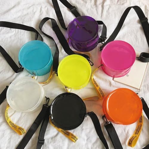 Clear Purses for Women Stadium Crossbody Wallet Beach Shoulder Crossbody Bag Round Bag Large Capacity Suitable for Travel2