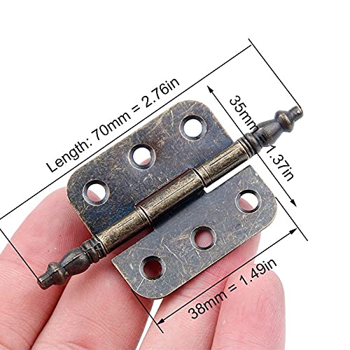 Charnières de porte pour réparer et renforcer une boîte à bijoux instable en bois