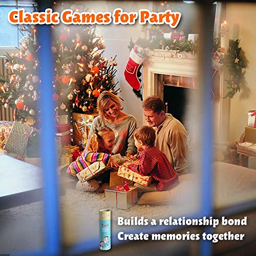 Trimagic 3-In-1 Family Games For Kids And Adults - Jacks Game With Ball, Pick Up Sticks, Wooden Tic Tac Toe Game- Classic Coffee Table Top Decor, Old Fashioned Toy Gift For Birthday Christmas Party #TOP5