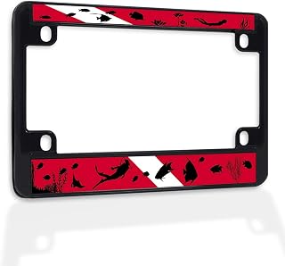 Bike License Plate Frame Scuba Diving