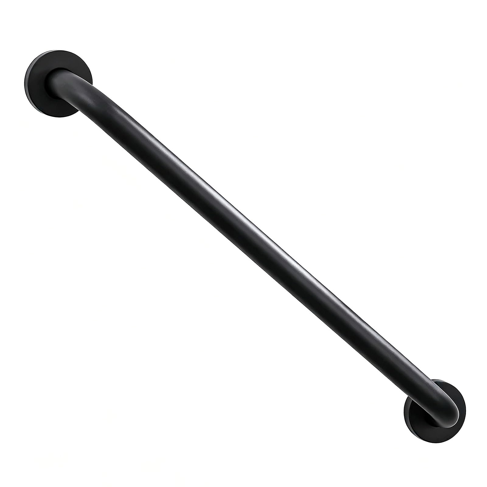 FKXSXAZ Grab Bars for Bathtubs and Showers, Anti Slip Stainless Steel Handrail, Bathroom Auxiliary Safety Handle, Handicap Bar Bathroom(Black)(100cm/39in)