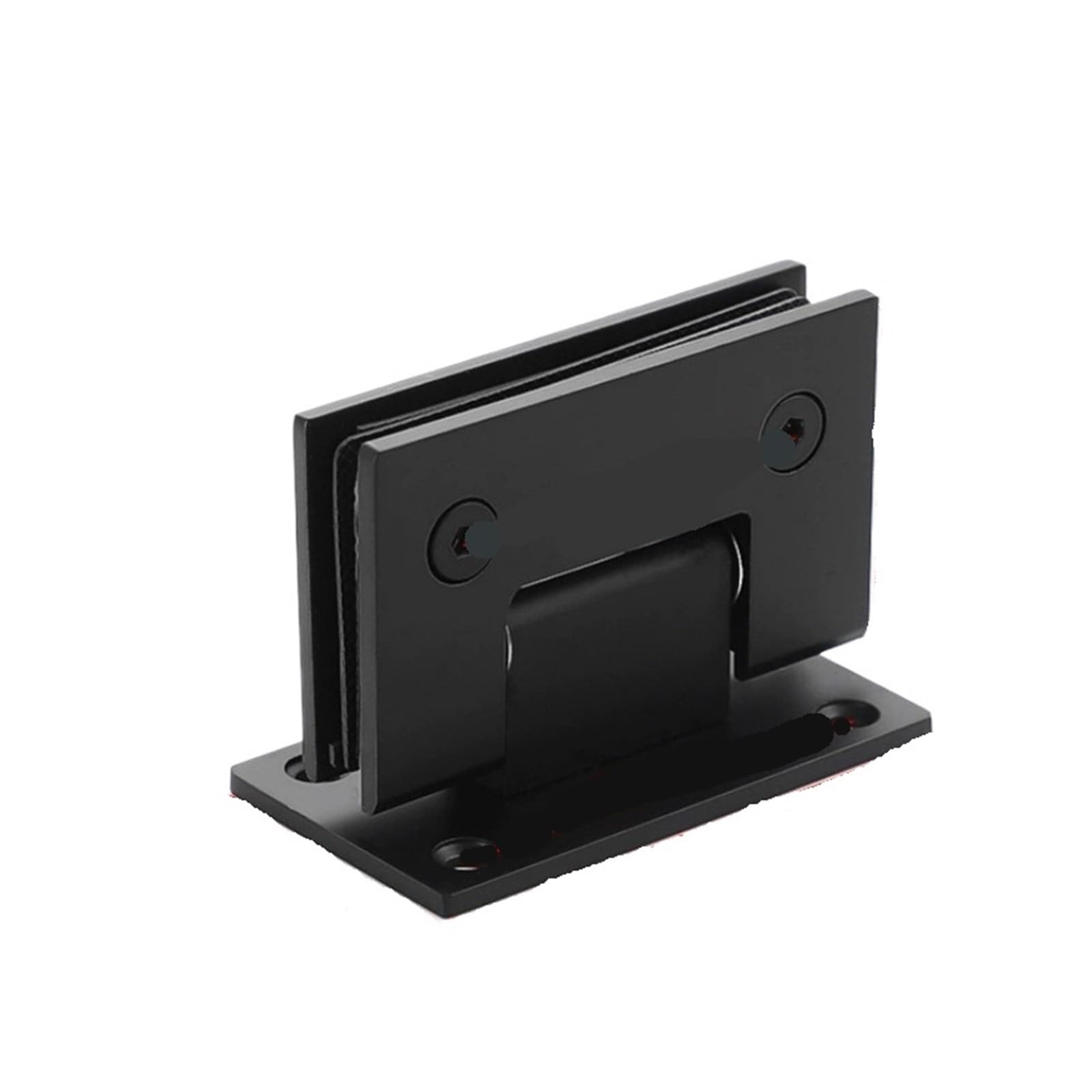 Padgcnor Black 90 Degree Bathroom Glass Door Hinges 90/180 Degrees Glass Bracket Clamp Shower Door Hinge Stainless Steel Heavy Duty Furniture Replacement Parts(Black 90 Degree)