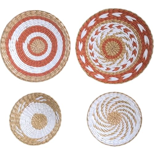 Platos redondos tejidos de paja de alta calidad OSOLADY estilo boho resistente 2