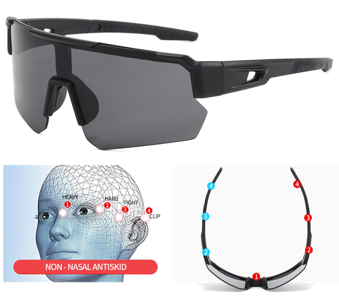 Ouerfute polarized sports sunglasses Men,cycling sunglasses,sunglasses,Driving Fishing Running Mountain Bike Sunglasses