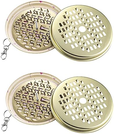 Vanknono 2 Pieces Mosquito Coil Holder, Portable Metal Mosquito Incense Burner Sandalwood Coil Holder Mosquito Sandalwood Tin with Hook for Patio Camping Fishing Hiking Outdoor Supplies