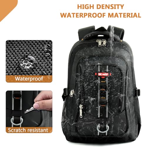 Travel Backpack Carry on Flight Approved for Man Women,Lightweight,Waterproof Backpack,Fits 17 Inch Computer#Black4
