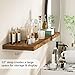 Fun Memories Floating Shelves - 2 Pack 12 Inch Deep Rustic Wooden Wall Shelves - Extra Deeper & Thicker Wall Mounted Storage Shelf for Living Room, Kitchen, Farmhouse - 24