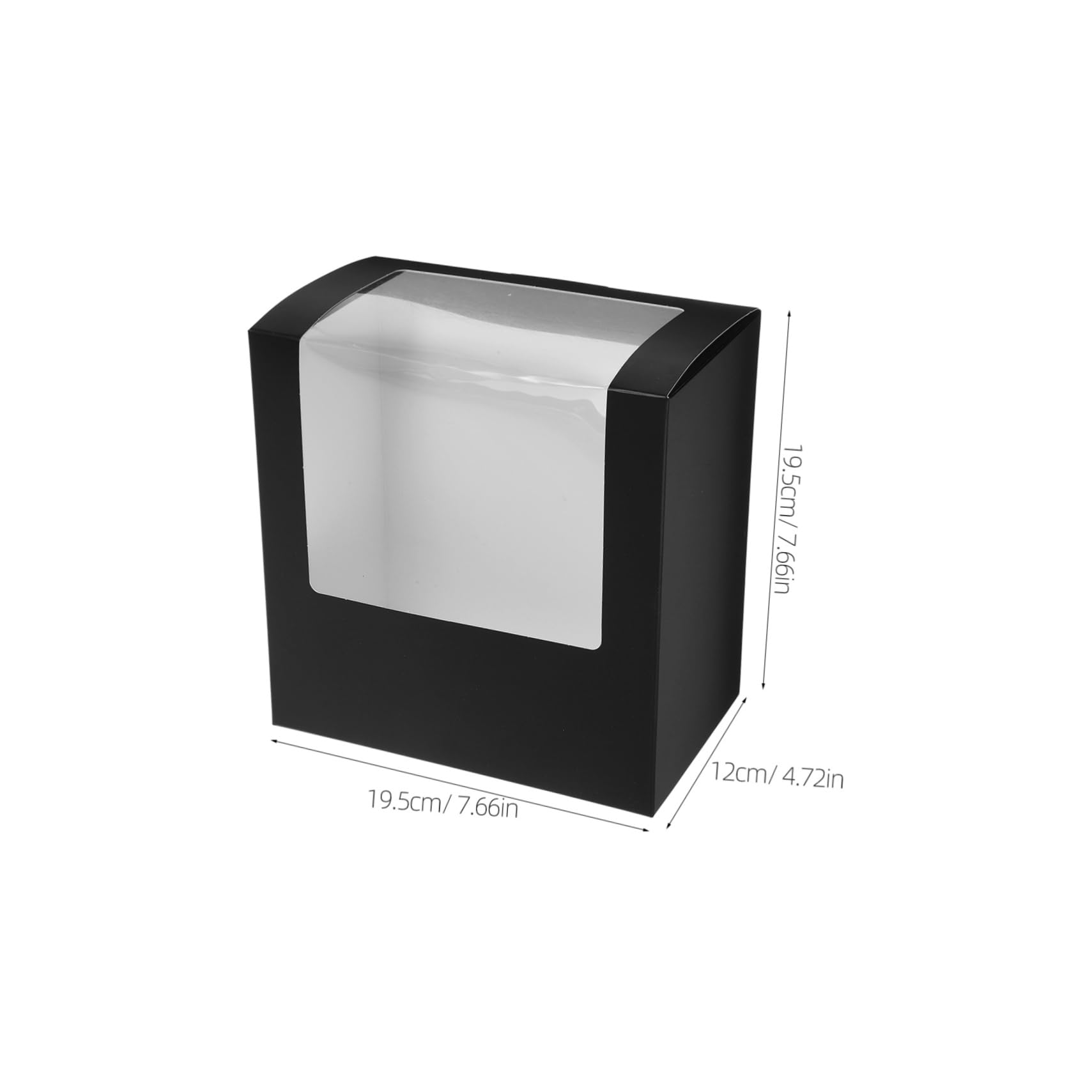 Didiseaon Travel Hat Box 2pcs Hat Storage Cases Viewing Window Sturdy Paperboard Construction