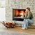 FireProof Pros Firewood Rack Outdoor and Indoor Firewood Storage with Kindling Wood Hooks. 24 in curved Double Coated Fire Wood Rack. Waterproof Rustproof Stable Log Holder and Fireplace Organizer