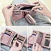 AOXONEL Damen Bifold Leather Wallet RFID blockiert Damen Armband mit kartenhalter-id Fenster geldbörse Small (Rosa) #2