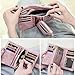 TOPKULL Bifold Small Rfid Soft Leather Ladies Trifold Wallets Billfolds Mini Wristlet Clutch Cute Zipper Coin Purse with Wrist Strap (Pink)