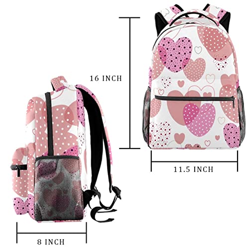 Sac à dos de voyage multicolore avec porte-bouteille pour campus et loisirs taille medium