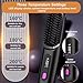 Portable Straightener Brush - Gobrush Pro, Go Brush Pro Straightener Rechargeable & Cordless Mini Hair Straightener Comb,Portable Straightening Brush for Travel (Black)