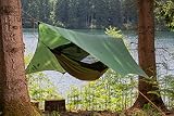 AMAZONAS - Traveller Tarp | ultralekka plandeka namiotowa do hamaków. Wodoodporna, wytrzymała plandeka kempingowa z nylonu ripstop | wymiary 3,40 m x 2,80 m; wymiary opakowania 25 cm x 10 cm; waga 0,8
