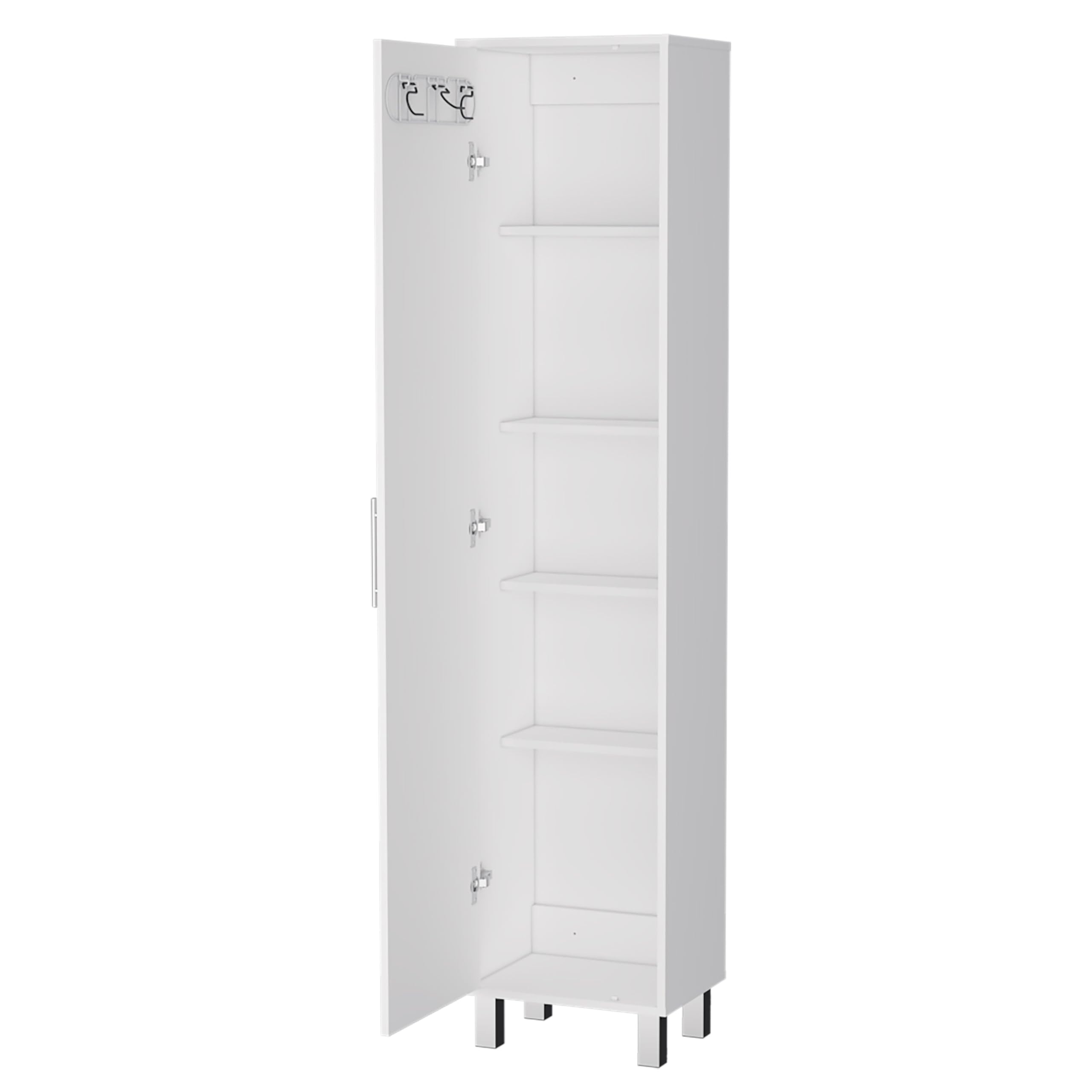 Amazon.com: FUCIHOMA Tall Storage Cabinet, Slim Broom Closet with