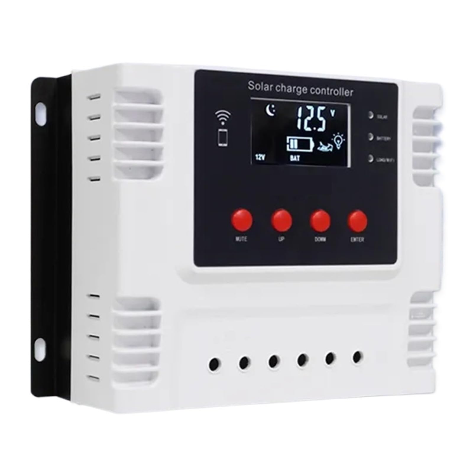 Inteligentny Regulator Ładowania Słonecznego Kontrola Aplikacji WiFi Dla Akumulatorów Litowych I Kwasowo-ołowiowych 12 V/24 V/48 V 10A 20A 30A 40A 50A 60A(40A)