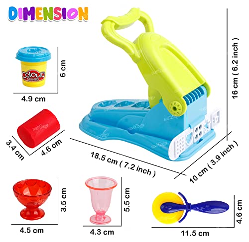 Image of Zest 4 Toyz Clay Dough for Kids Clay for Art and Craft for Kids Pretend Play Activity Clay Toys Play Dough Clay for Kids 3 to 10 Years (28 Pieces) - Multicolor