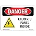 OSHA Danger Sign - Electric Panel Inside | Decal | Protect Your Business, Construction Site, Warehouse & Shop Area | Made in The USA