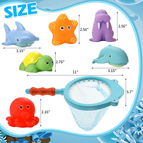 Bath Toys Bathtub Toys For Baby Toddlers - Sea Animal Bath Toys Bath Toy Set Baby Bath Tub Toys For 6-18 Months Bath Toys For Infants 0-6 Months Bath Tous For Babies 6-12 Months Pool Toys For Toddlers #TOP5
