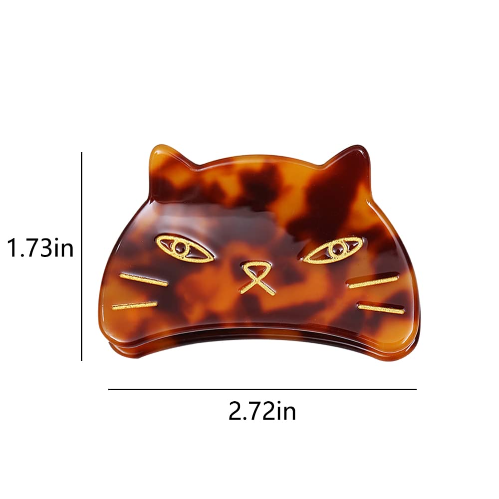 Cute Cat Hair Clips,Claw Clips for Girls,Acetate Hair Clips for Women,S3 - Image 3