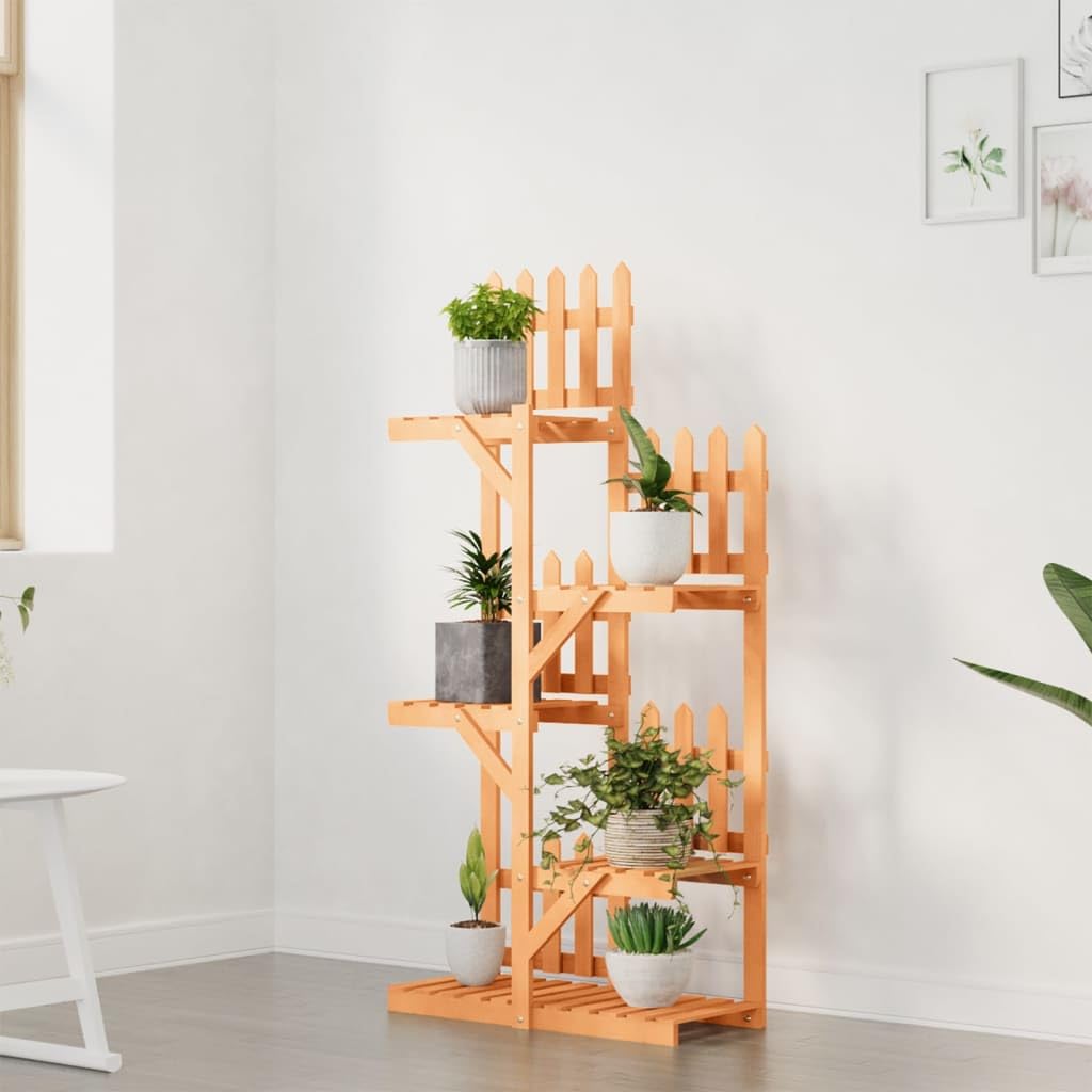 SYDE Supporto per fiori in legno di abete, 60 x 25 x 130 cm | Resistente, ampio spazio, decorativo, include fissaggio a parete
