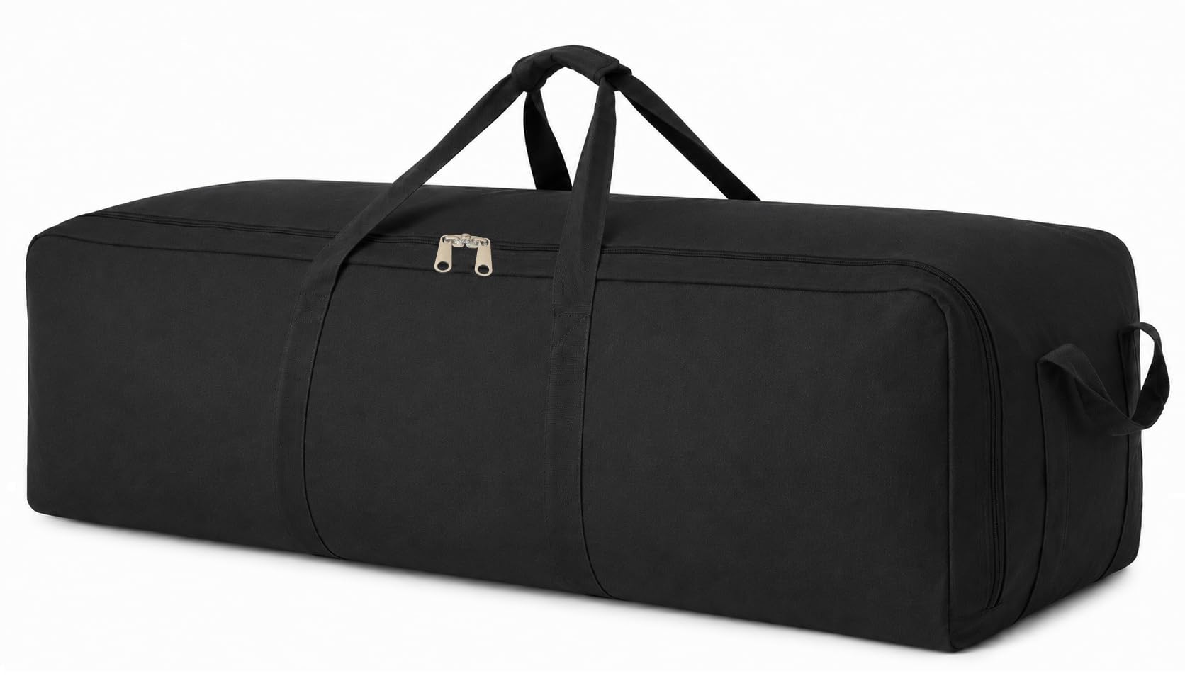 DoYiKe Extra große Reisetasche aus Segeltuch, strapazierfähig, für Reisen, Sport, Militär, Camping, Zelt, Schwarze Seitenöffnung, XX-Large, Robust und strapazierfähig