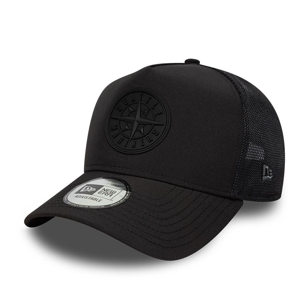 New Era Seattle Mariners MLB Sport 9Forty A-Frame Trucker Cap Black — image 1