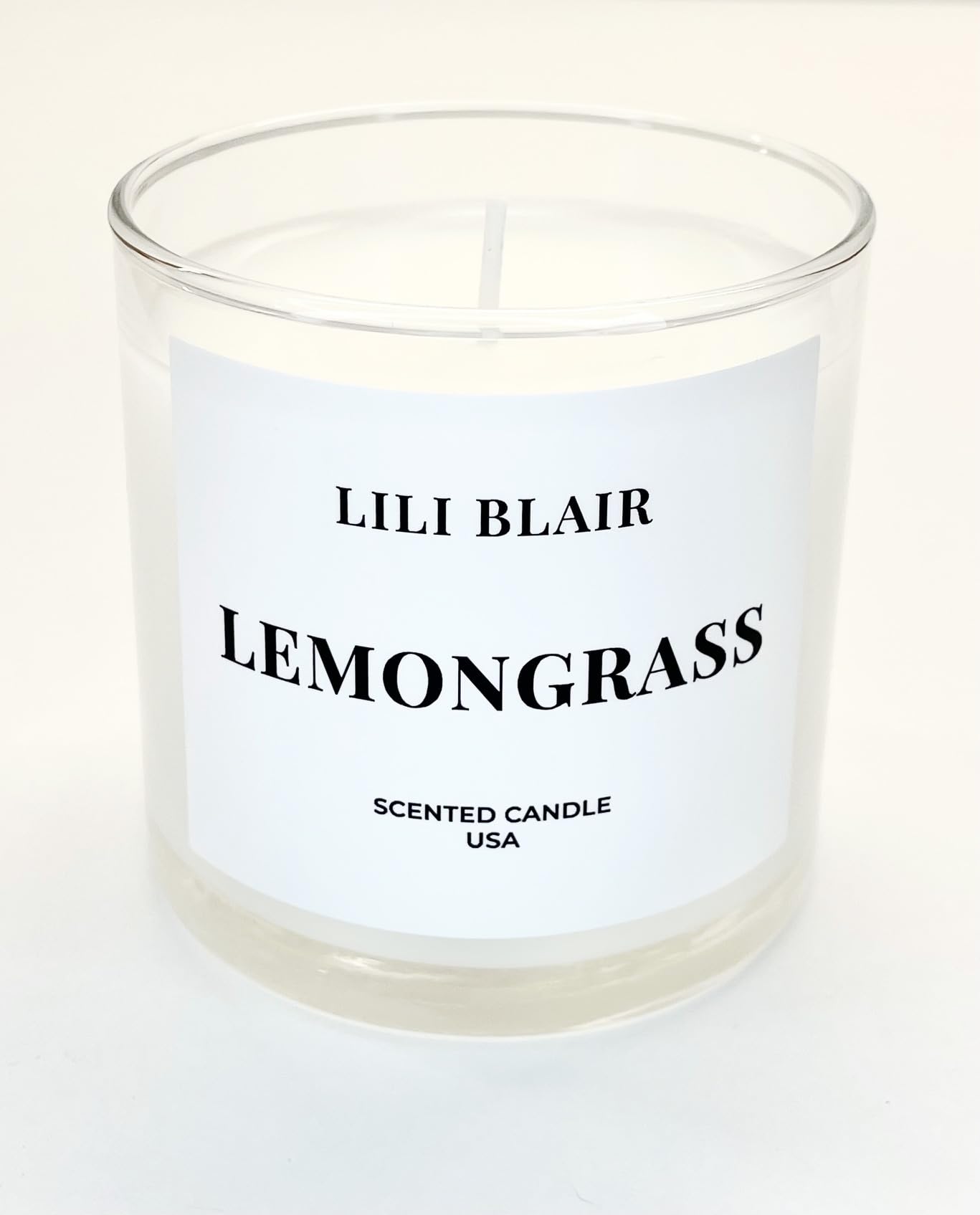 LILI BLAIRCandles | Lemon Grass | Luxury Scented Candles | Long Lasting | All - Natural Soy Wax | Highly Scented Fragrances | Hand Poured in The USA | Small-6 oz |