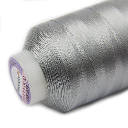 WonderFil Specialty Threads DecoBob Med Grey, 2-ply Cottonized Polyester, 80wt miniatura 2
