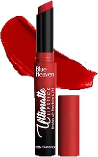 Blue Heaven Ultimatte NonTransfer lipstick for women|Enriched with Shea Butter &amp; Vitamin E| Matte Finish, Smudge Proof &amp; W...