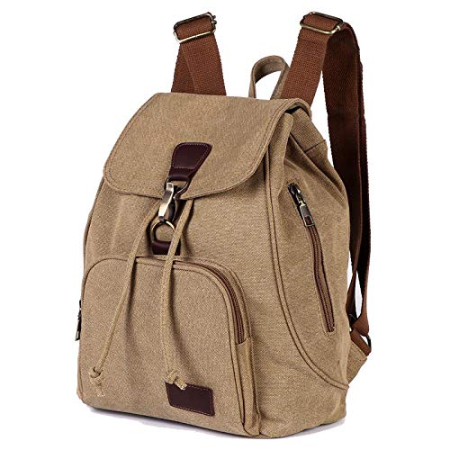 Mochila de lona femenina ligera para evitar el dolor de hombros en estudiantes