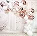 DIY Rose Gold Balloons Garland Kit 70pcs Latex Balloons Confetti Balloons Foil Balloons Combination Arch Garland Banner for Birthday Wedding Party Photo Booth Backdrop Venue Decor (Rose gold)