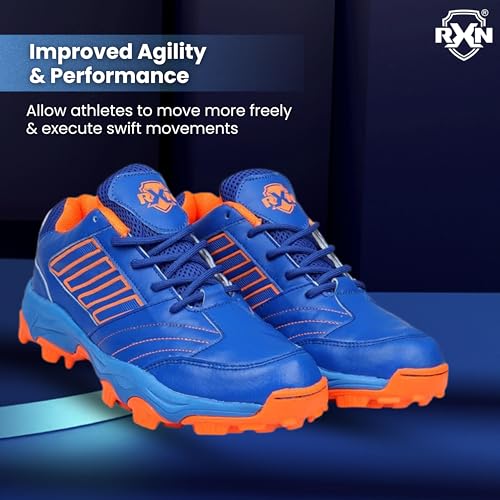 Image of RXN HS11 Hockey Shoes for Men (Blue, Size 9)