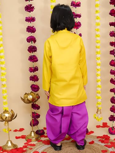 Image of BownBee Kids Ethnic Wear Dhoti Kurta Set | Traditional Festive Clothing for Children | Indian Wedding & Celebration Wear | Comfortable Fit