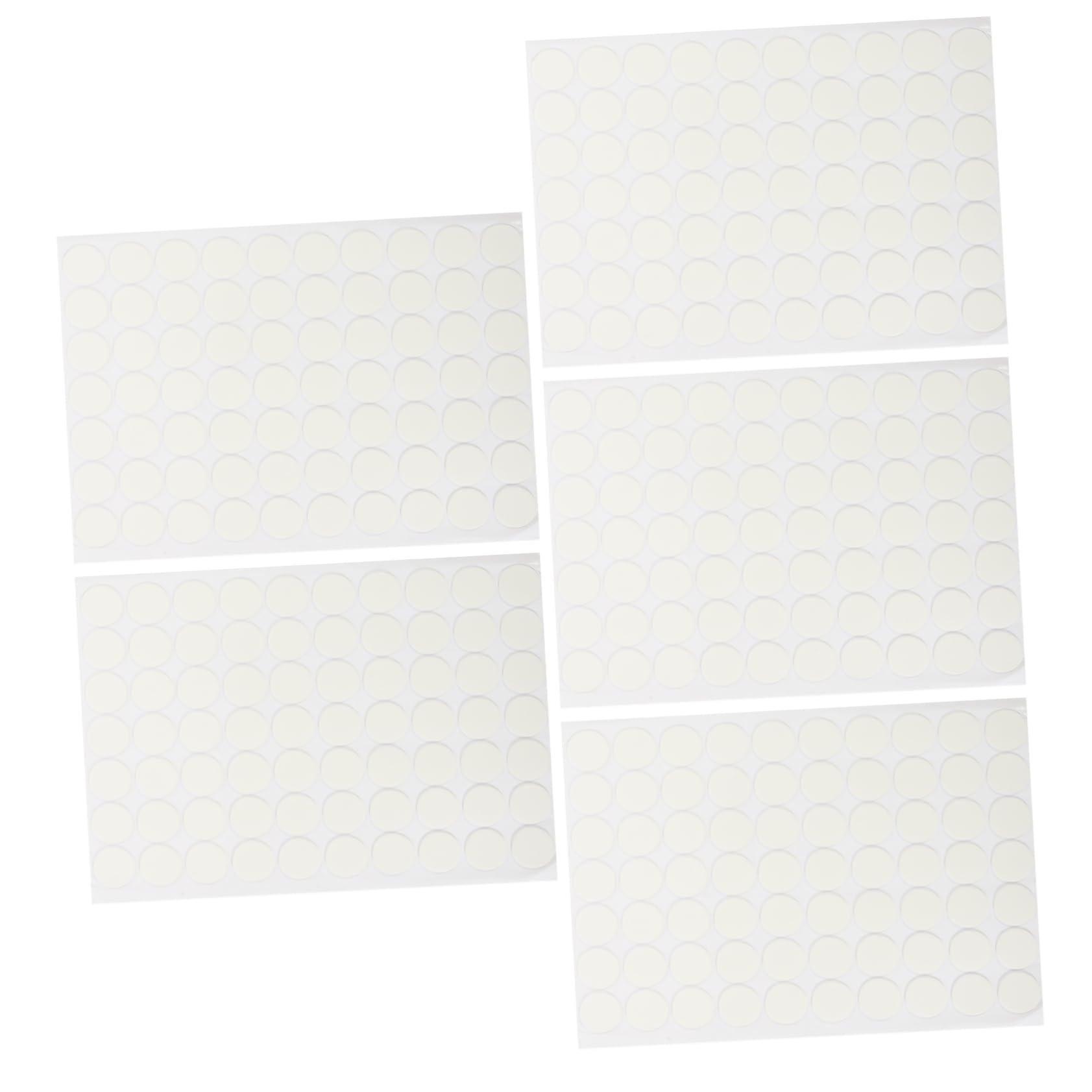 FUNOMOCYA Mini Double Sided Adhesive Dots 5 Sheets Round High Strength Removable Long-Lasting for Wall Decor Craft Projects